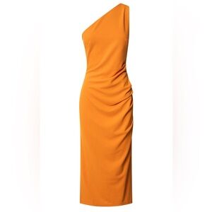 Showpo Orange One Shoulder Dress